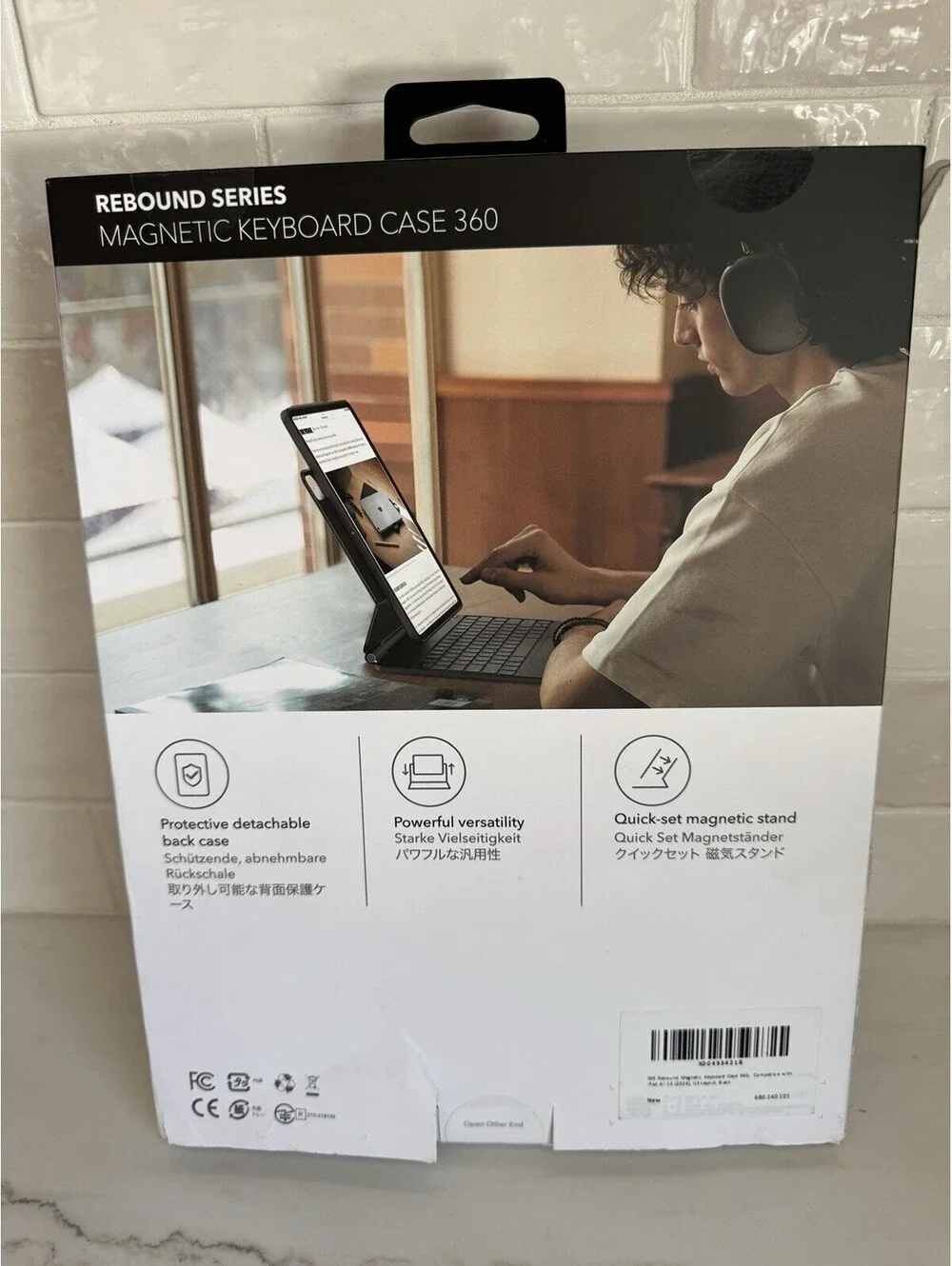 ESR Rebound Series Magnetic Keyboard Case 360 Black for iPad Pro 13